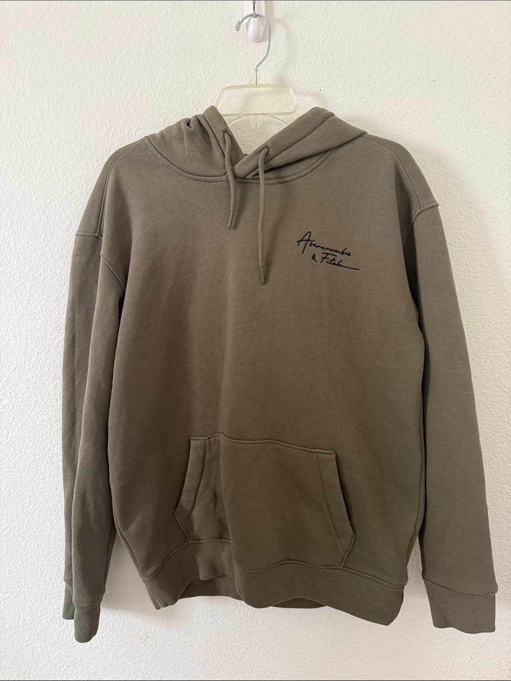 Abercrombie & Fitch Olive Green Pullover Hoodie